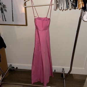 Zara pink gown spaghetti strap